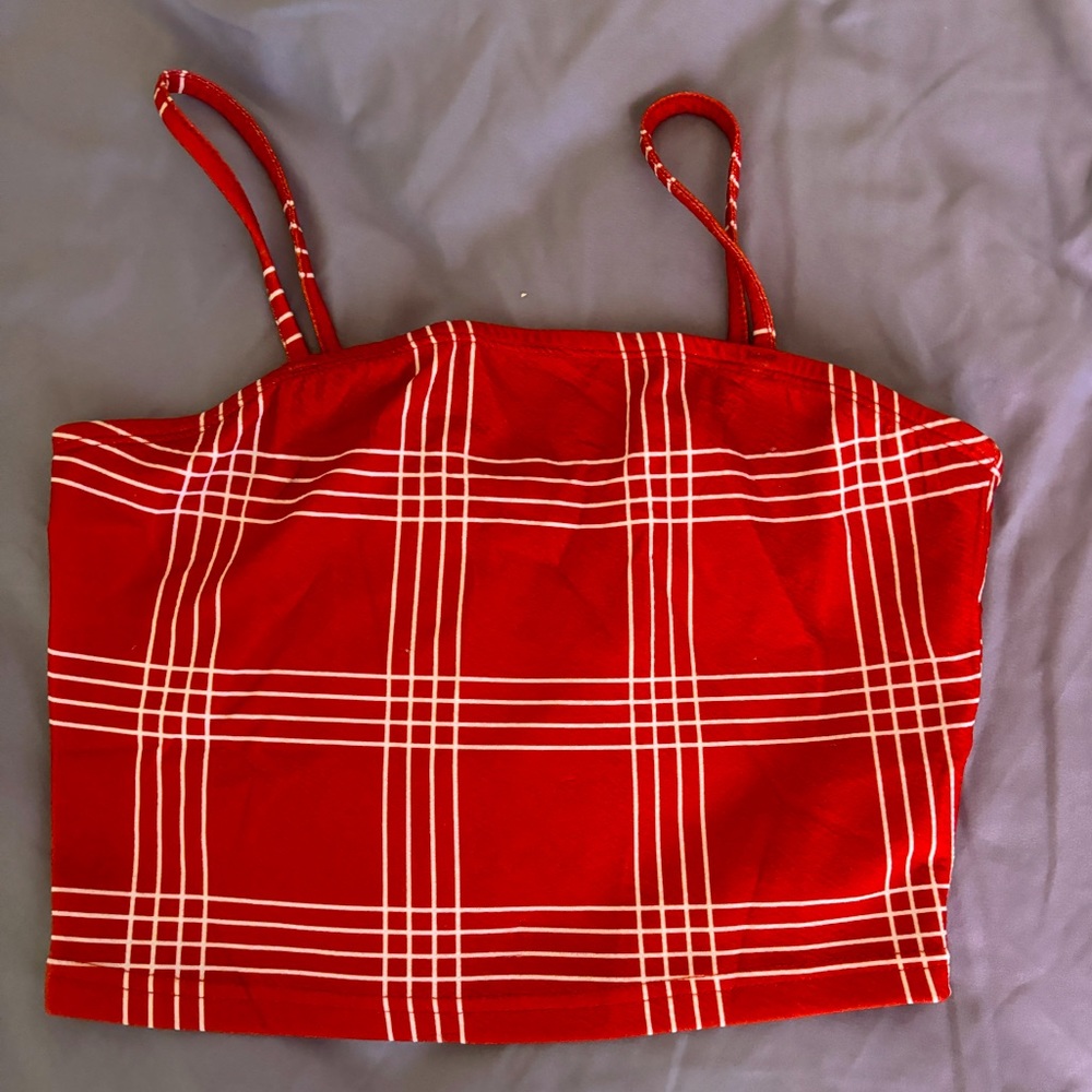 Red / Blood orange Cropped Tank